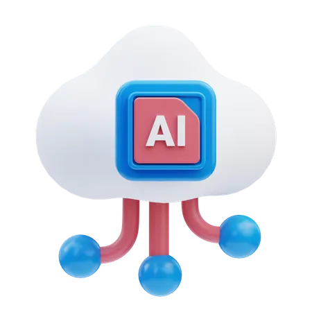 Ai Cloud  3D Icon