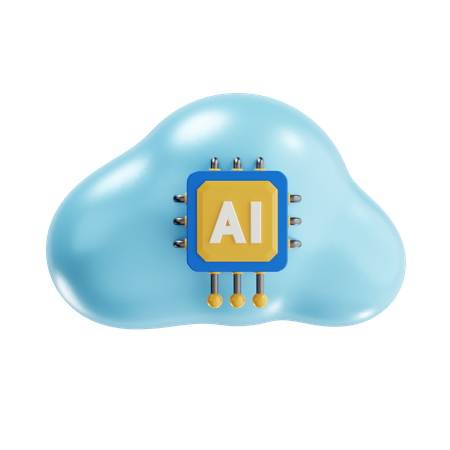 Ai Cloud  3D Icon