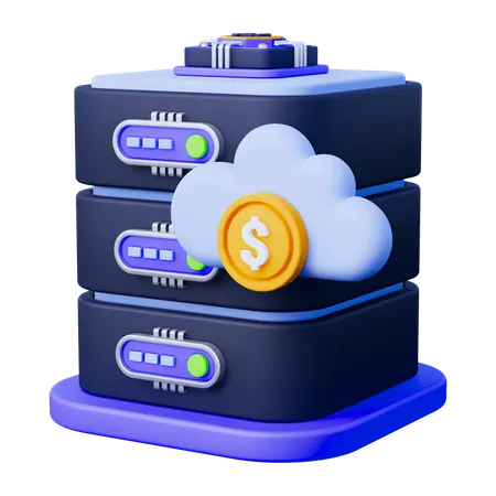 Ai Cloud Computing 3D Icon