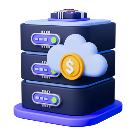 Ai Cloud Computing  3D Icon