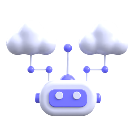 Ai Cloud Network  3D Icon