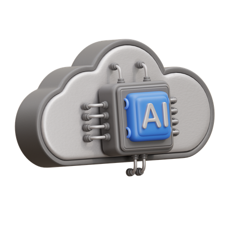 Ai Cloud Network  3D Icon
