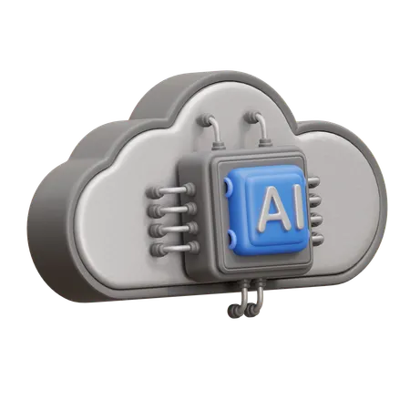 Ai Cloud Network  3D Icon