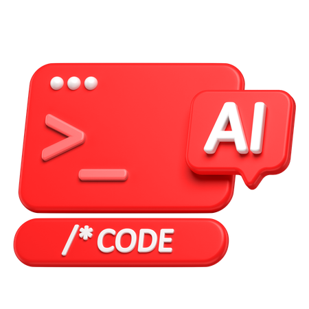 Ai code  3D Icon