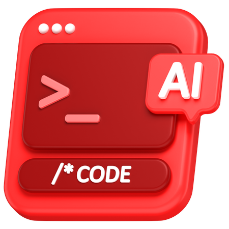 Ai code  3D Icon