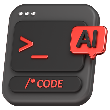 Ai Code  3D Icon