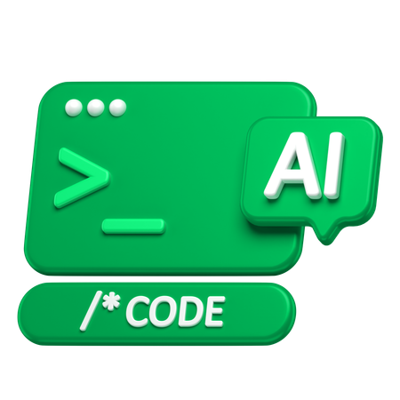 Ai Code  3D Icon