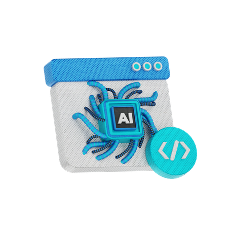 Ai Code  3D Icon