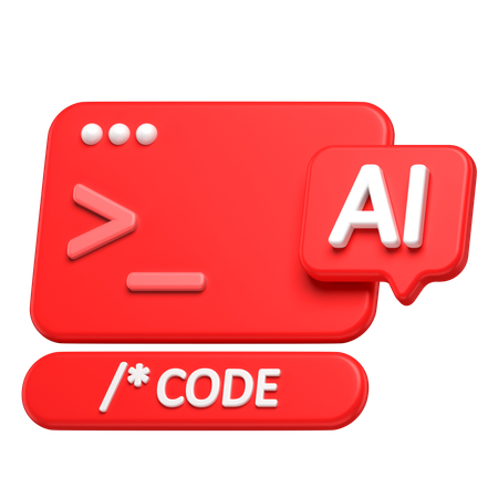 Ai Code  3D Icon