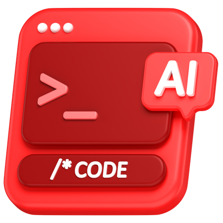 Ai Code  3D Icon