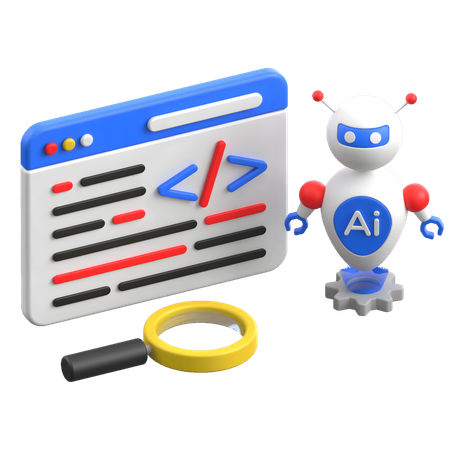 Ai Coding  3D Icon