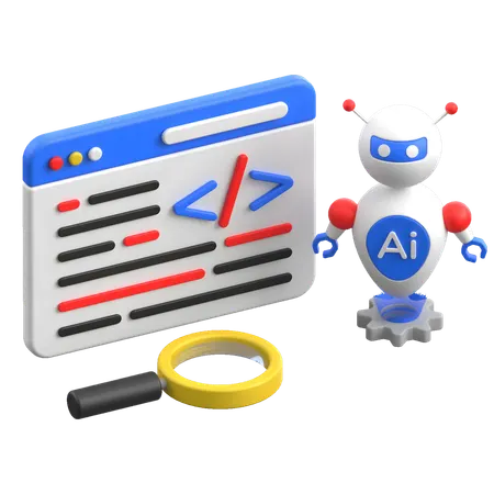 Ai Coding  3D Icon