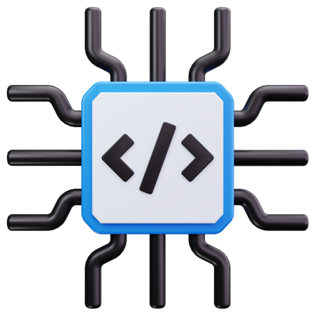 AI Coding  3D Icon