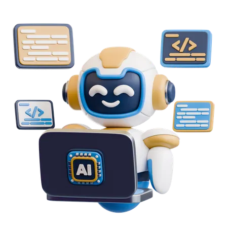 Ai Coding  3D Icon