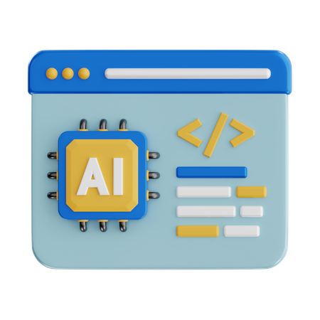 Ai Coding  3D Icon