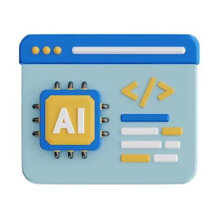 Ai Coding  3D Icon