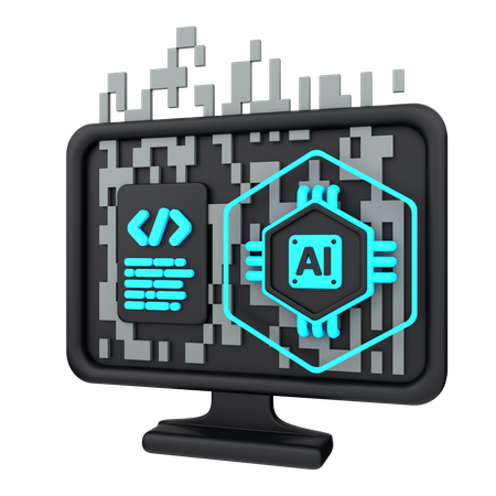 Ai Coding  3D Icon