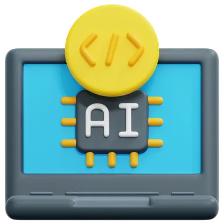 Ai Coding  3D Icon