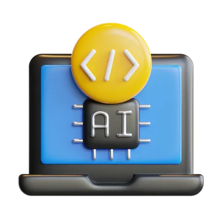 Ai Coding  3D Icon