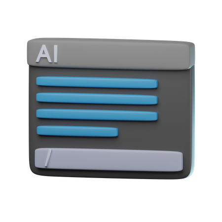 Ai Command  3D Icon