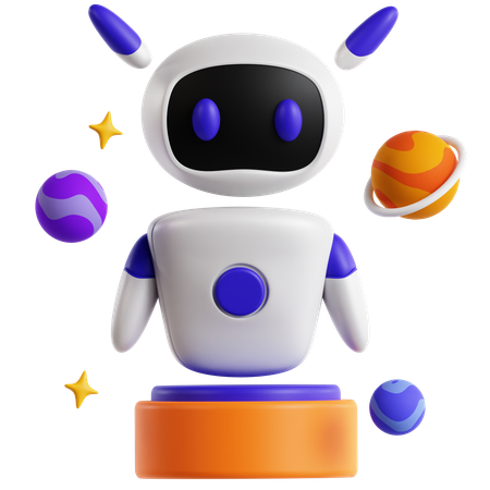 Bot companheiro de IA  3D Icon
