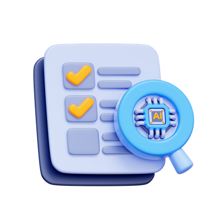 AI Compliance Audit  3D Icon