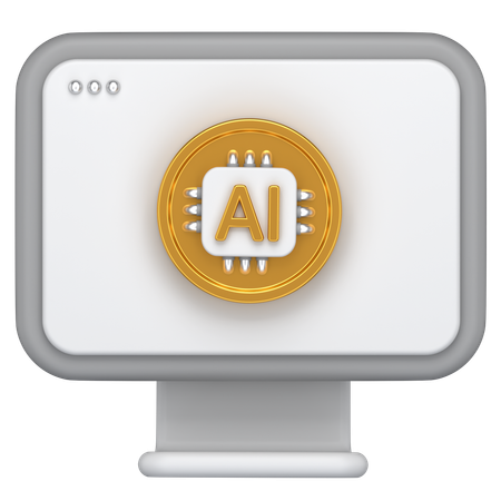 당신은 컴퓨터를 가지고  3D Icon