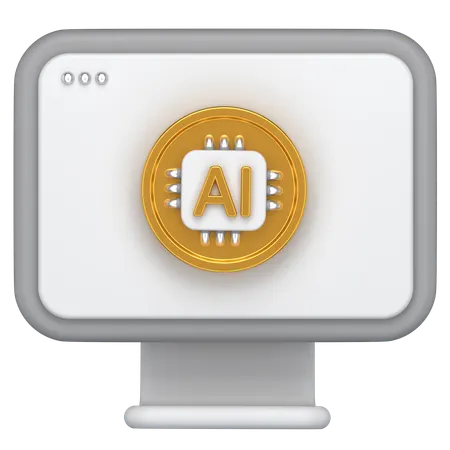 당신은 컴퓨터를 가지고  3D Icon