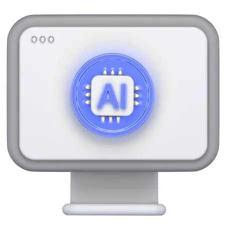 Du hast einen Computer  3D Icon