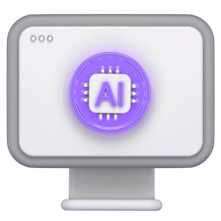 당신은 컴퓨터를 가지고  3D Icon