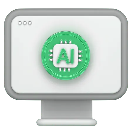 Du hast einen Computer  3D Icon