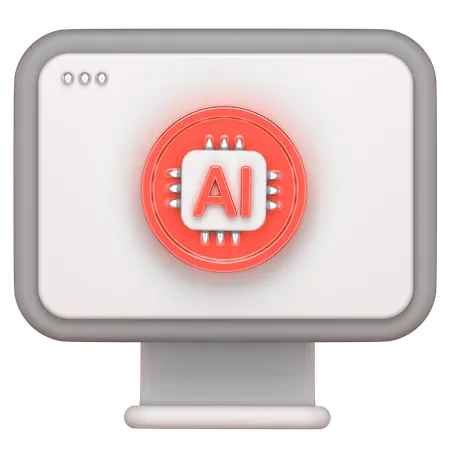 당신은 컴퓨터를 가지고  3D Icon