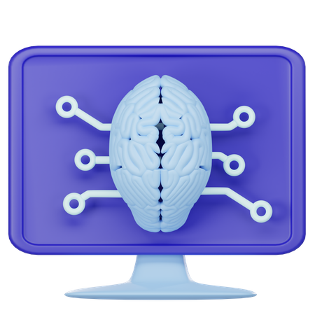 Ai Computer  3D Icon