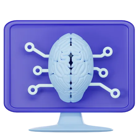 Ai Computer  3D Icon