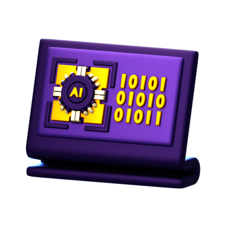 Ai Computer  3D Icon