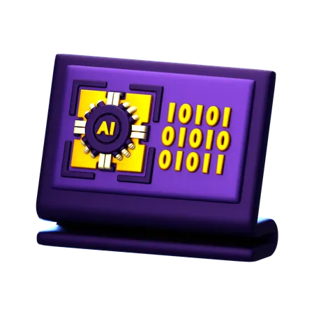 Ai Computer  3D Icon