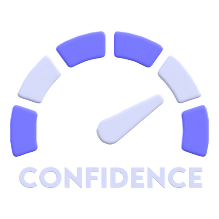 Indicateur de confiance de l'IA  3D Icon