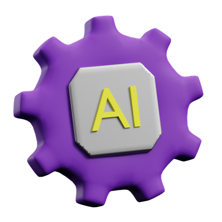 Configurações de IA  3D Icon