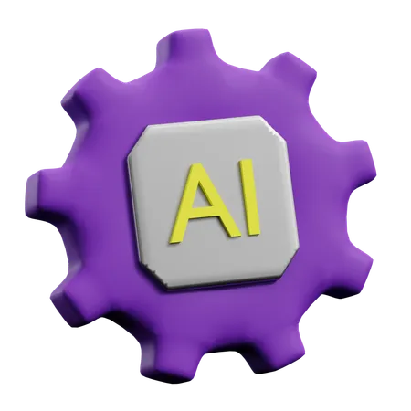 Configurações de IA  3D Icon