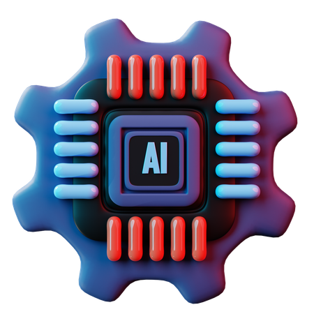 Controle de IA  3D Icon