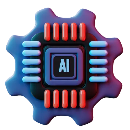 Controle de IA  3D Icon