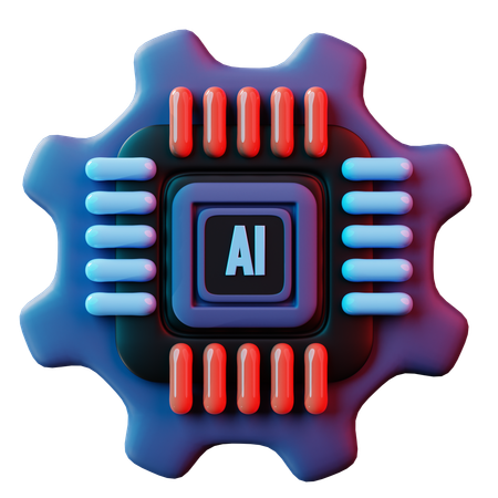 Ai Controlling  3D Icon