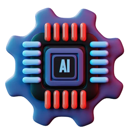 Ai Controlling  3D Icon