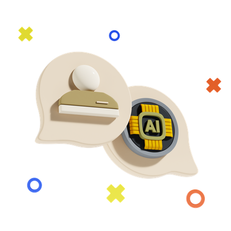 Ai Conversation  3D Icon