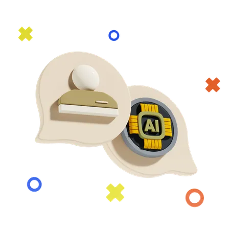Ai Conversation 3 D Icon And Illustration 3D Icon
