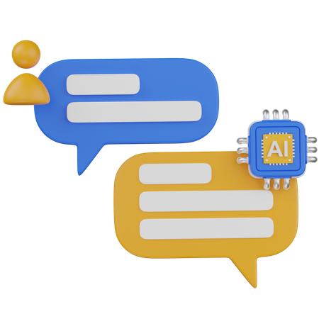 AI CONVO  3D Icon