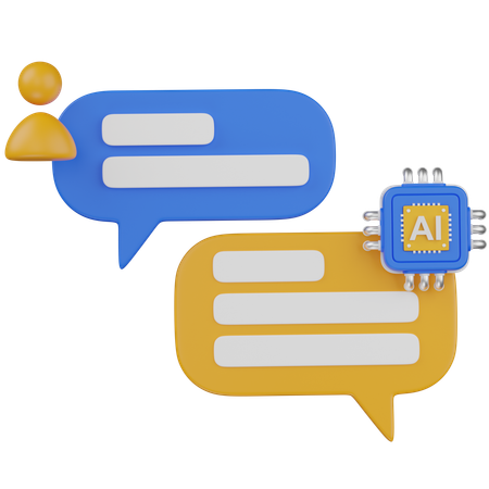 AI CONVO  3D Icon