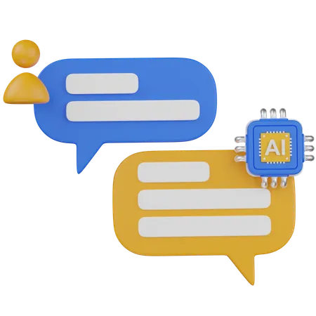 AI CONVO  3D Icon