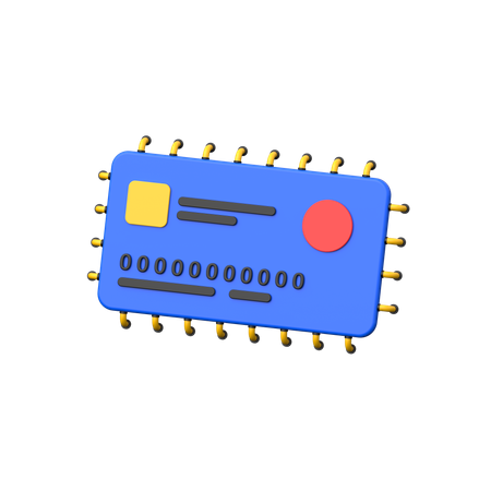 Ai Credit Card  3D Icon