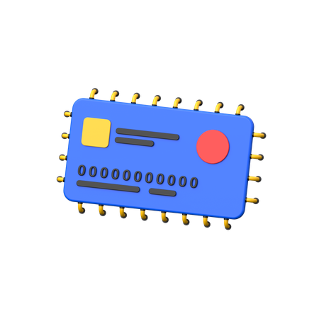 Ai Credit Card  3D Icon
